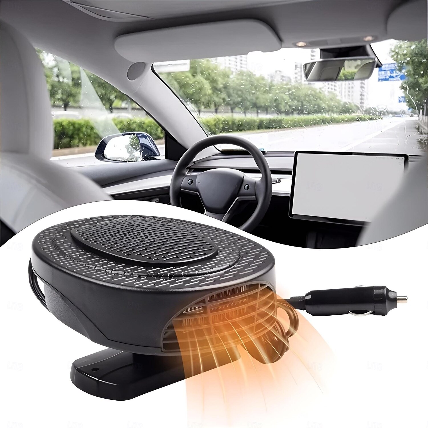 ventola di riscaldamento per auto riscaldamento per auto raffreddamento elettrico riscaldamento sbrinatore parabrezza automatico disappannamento antiappannamento riscaldamento antiappannamento per del 2025 a $29.99 –P8