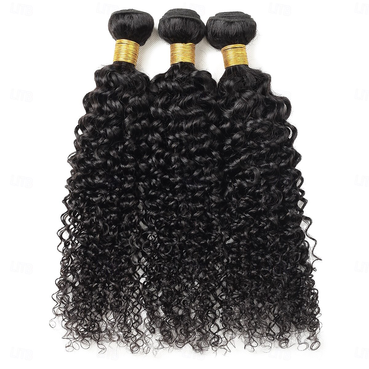 3 nippua hiukset kudotut brasilialaiset hiukset kiharaaaltoiset ihmisen hiuspidennykset 8-28 tuumaa 2025 - $115.99 –P1