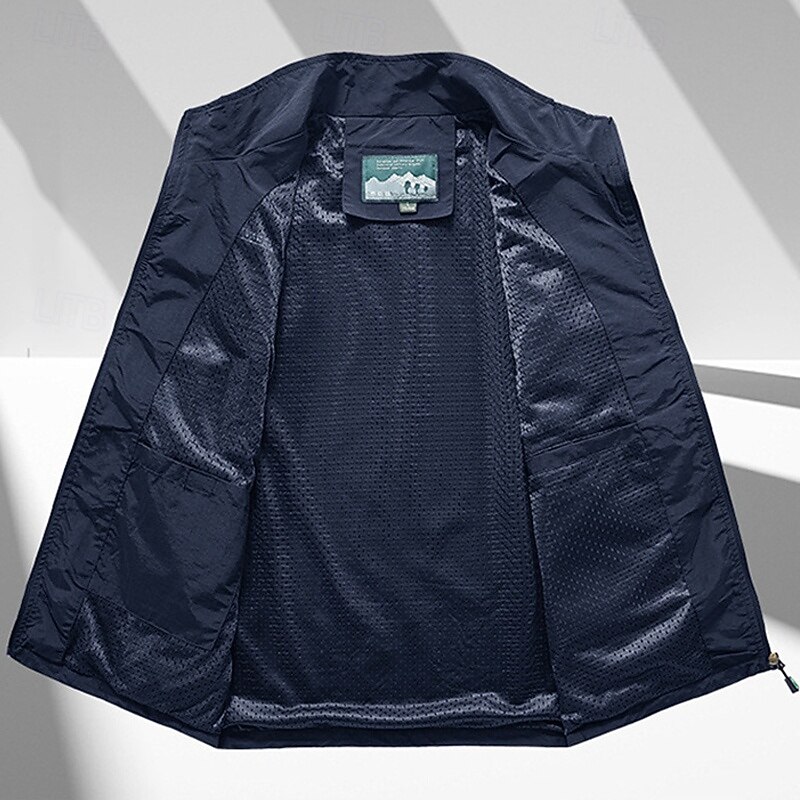 Pánské Dağcı Yeleği Zimní kabát Turistická fleecová vesta Jaro Podzim Venkovní Pohodlné Prodyšné Kamizelka Lov Rybaření Lezení Černá Armádní zelená Námořnická modř Khaki Šedá 2026 - $29.99 –P11