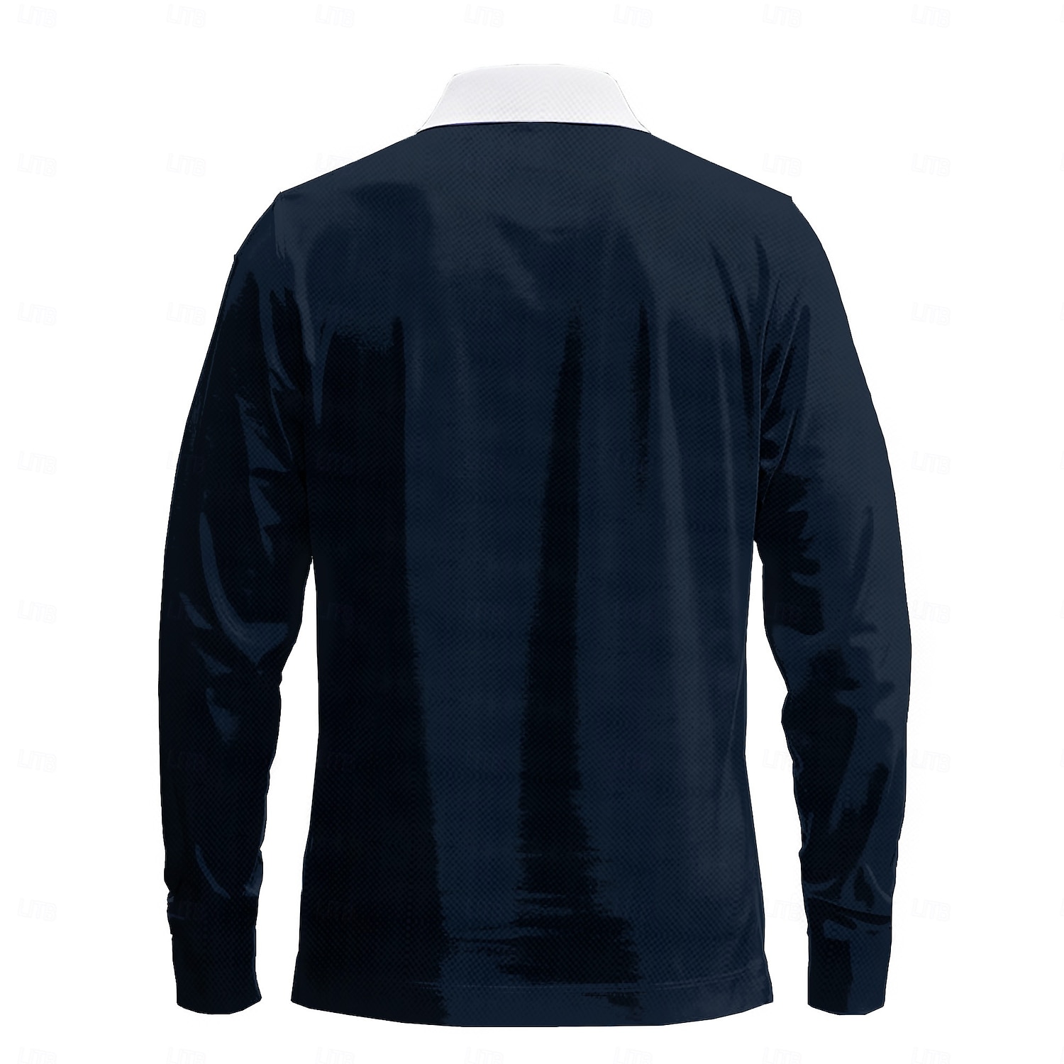 Christmas Men's USA Statue Of Liberty Polo Shirts Golf Polos Shirts Long Sleeve Polo Shirts Collar Casual Vacation Street Dailywear Buttons 3D Print Spring & Summer Dark Blue 2025 - $23.99 –P3