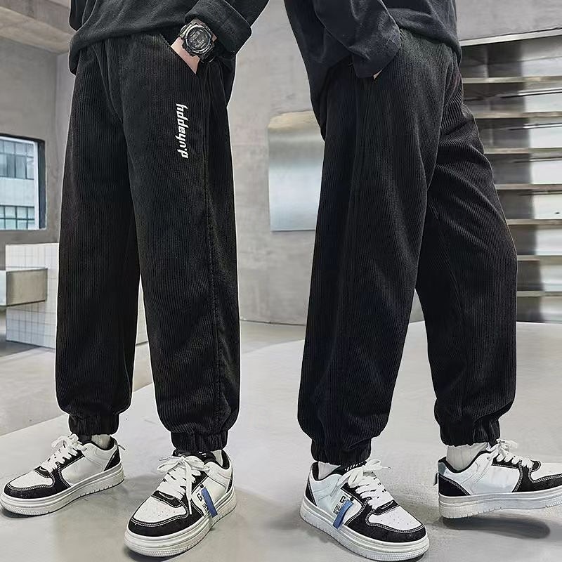 Barn Pojkar Joggingbyxor Byxor Ficka Bokstav Andningsfunktion Mjukt Komfort Byxor Träning Sport Dagligen Svart Kaki Mid midja 2025 - $12.99 –P6