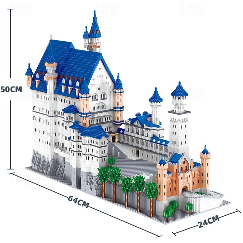 Architecture Neuschwanstein Castle Micro Building Blocks Set11810PCS - World Famous Architectural Model Toys Gifts for Kids and Adults 2025 - $271.09 –P5