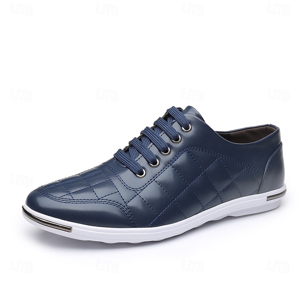 tênis masculino casual acolchoado - azul marinho, design com cadarço, confortável e leve, perfeito para uso diário de 2025 por $46.99 –P6