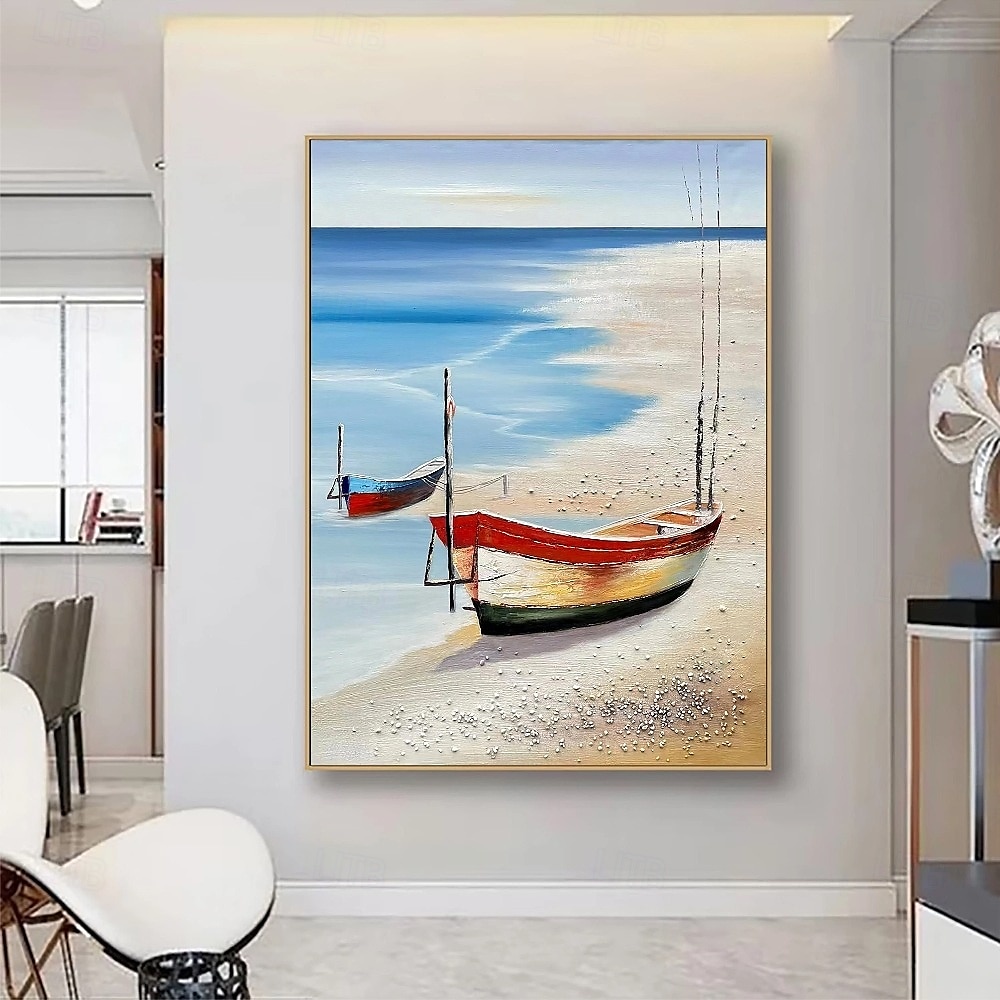 zeilboot olieverfschilderij handgemaakte abstracte zeilboot canvas kunst schilderijen handgemaakte nautische olieverfschilderij grote zeilschip schilderijen wandkunst moderne zeegezicht schilderij 2025 - $116.99 –P4