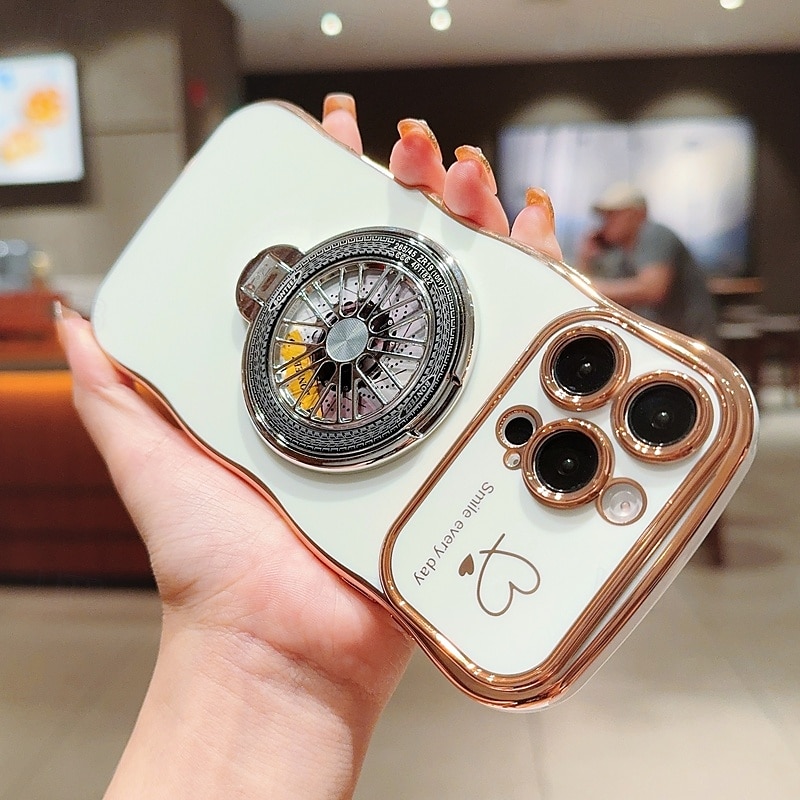 телефон Кейс для Назначение iPhone 16 Про Макс Плюс Айфон 15 Про Макс Плюс iPhone 14 13 12 11 Pro Max Plus Кейс на заднюю панель со стендом Защита от удара Ретро ТПУ ПК 2025 - $16.99 –P9