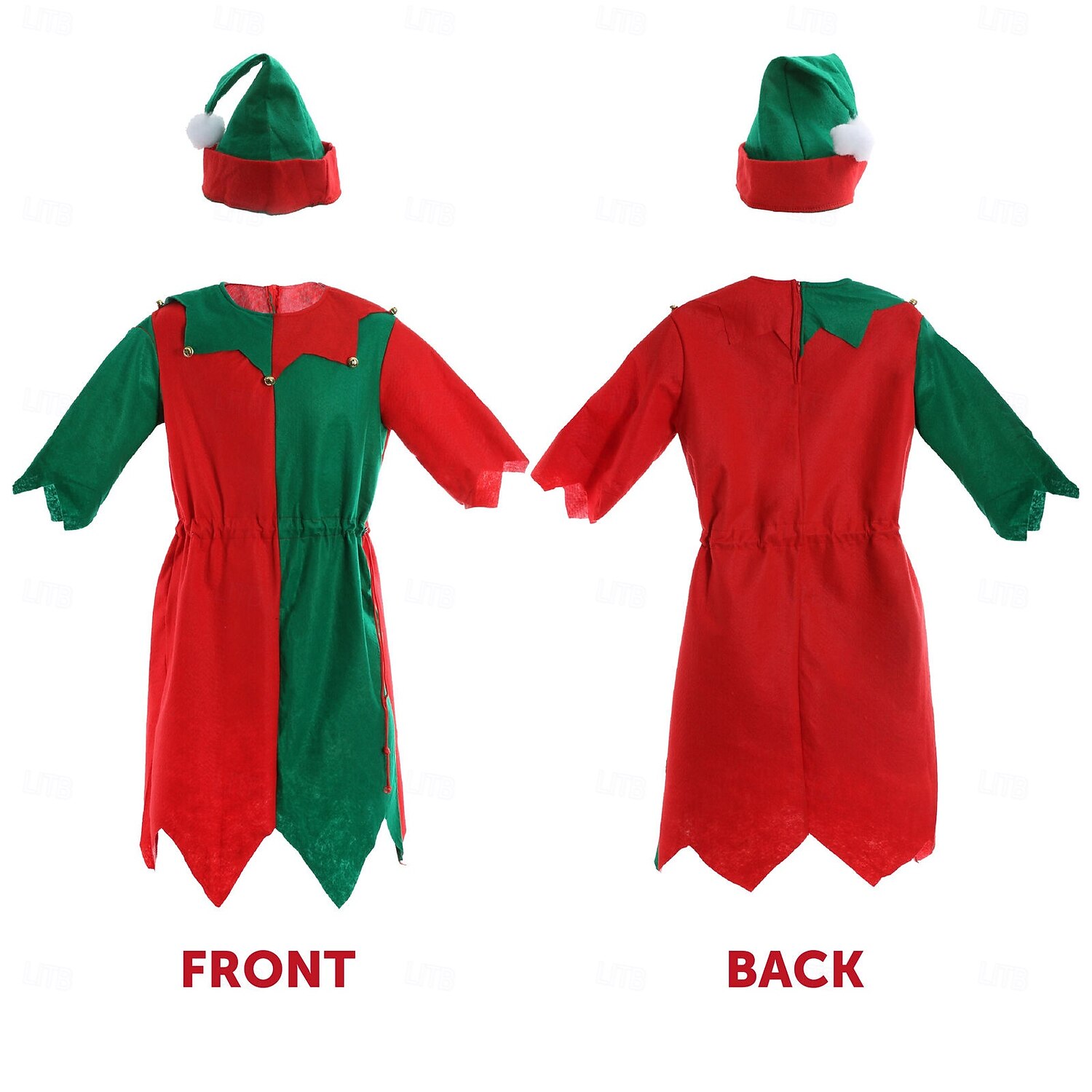 Elfo Accesorios Disfraz de Navidad Hombre Mujer Chico Chica Navidad Año Nuevo Nochebuena Navidad Adultos Niños Fiesta Navidad Calcetines Zapatos Sombrero Pijama Mono 2025 - $29.99 –P3