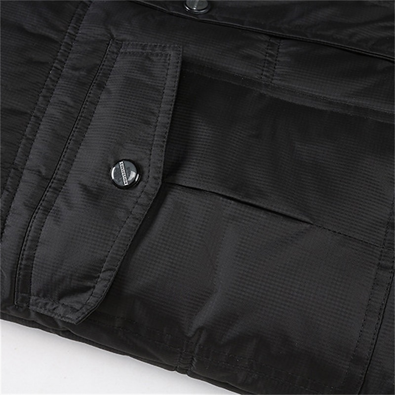 Pánské Puffer Vesta Fleecová vesta Vesta Denní Rande Dovolená Módní Na běžné nošení Podzim zima Kapsy Polyester Zahřívací Pohodlné Pevná barva Skrytý Zapnul přední Stojáček Běžný Černá Vodní modrá 2025 - $39.99 –P12