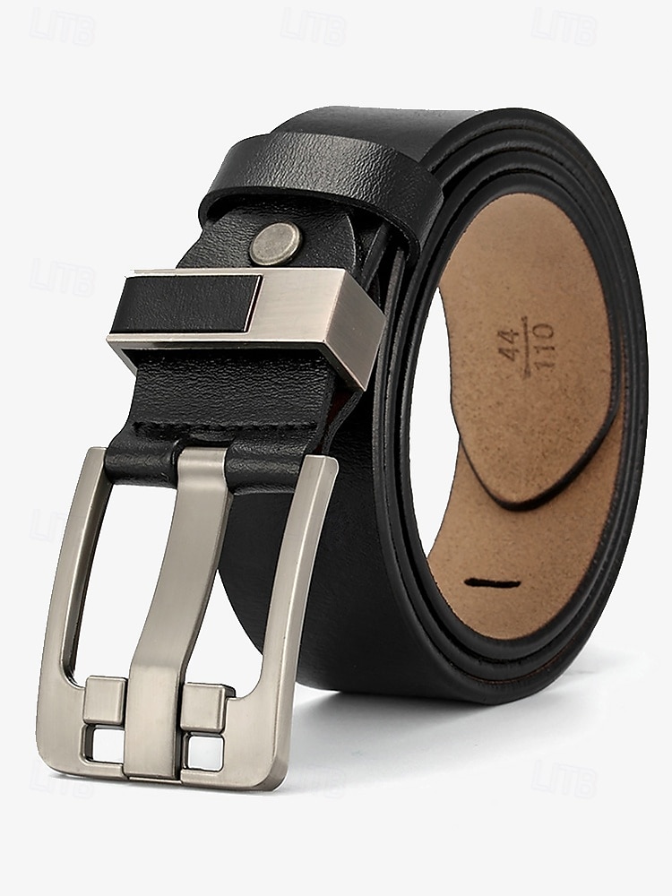 ceinture en cuir pour homme avec boucle en métal élégante – durable et réglable pour une tenue décontractée et formelle de 2025 ? $19.99 –P6