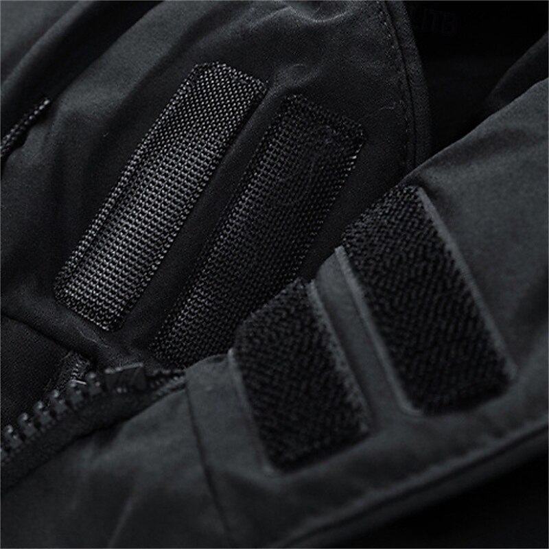 Men's Winter Jacket Puffer Jacket Hoodie Jacket Parka Pocket Polyster Fleece lined Daily Wear Date Vacation Long Fashion Casual Comfortable Thermal Warm Fall & Winter Solid / Plain Color Black Army 2025 - $52.99 –P6