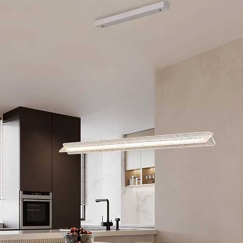 Luminária pendente de design de linha de 100 cm com acabamentos pintados em acrílico led moderno 110-120v 220-240v de 2026 por $279.99 –P1