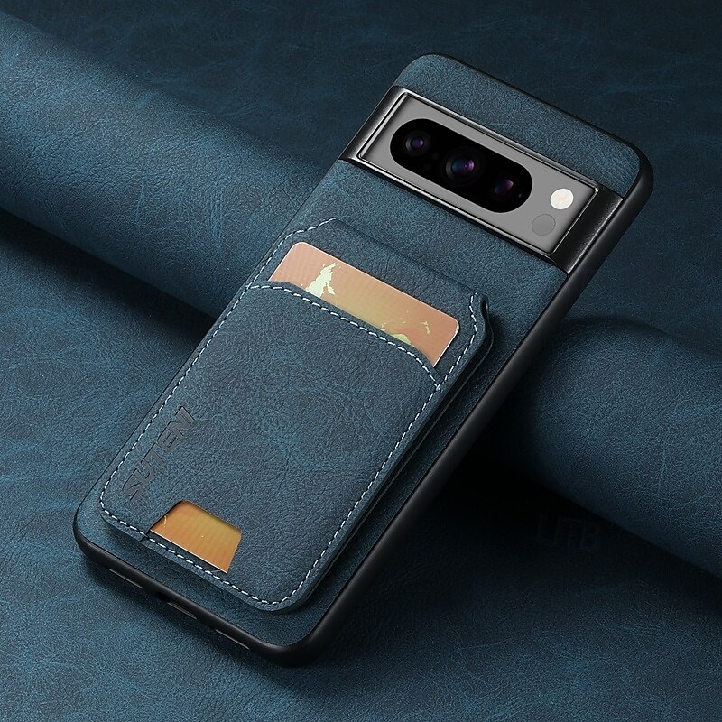 טלפון מגן עבור Pixel 9 Pro Pixel 9 Pro XL Pixel 8 Pro Pixel 8 פיקסל 9 Pixel 7 Pixel 7 Pro Pixel 6 Pixel 6 Pro מארז כרטיס ארנק עם מעמד חריץ לכרטיס עמיד בזעזועים רטרו TPU PC עור PU 2025 - $19.99 –P5