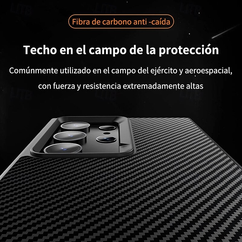 Phone Case For S24 Ultra S24 Plus S24 S23 S23 Ultra S23 Plus S25 Ultra Back Cover with Stand Holder Magnetic Support Wireless Charging Retro TPU Carbon Fiber 2025 - $21.99 –P3