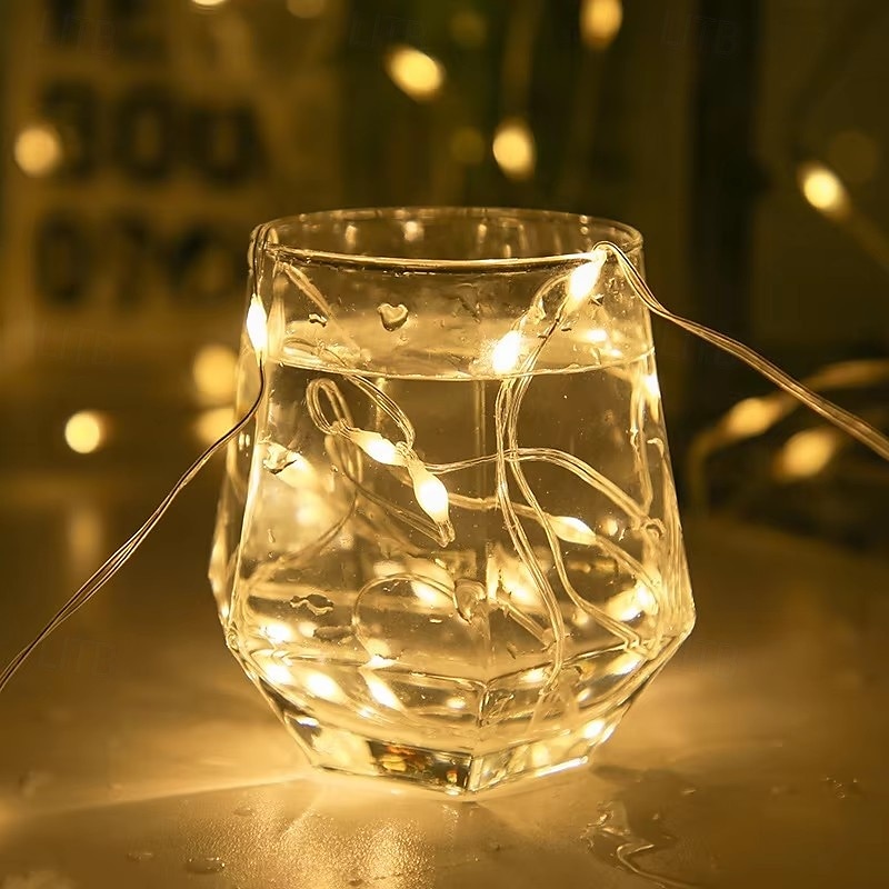 solcelle LED lysstreng med fjernkontroll, 100/200/300 led vanntette fe lys til jul, bryllup, hage, fest  & hageinnredning 2025 - $17.49 –P4