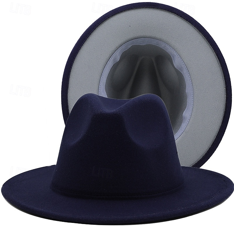 berretto Lana / acrilico Cappello Fedora Formale Matrimonio Semplice Con Colore Puro Copricapo Copricapo del 2025 a $10.99 –P7