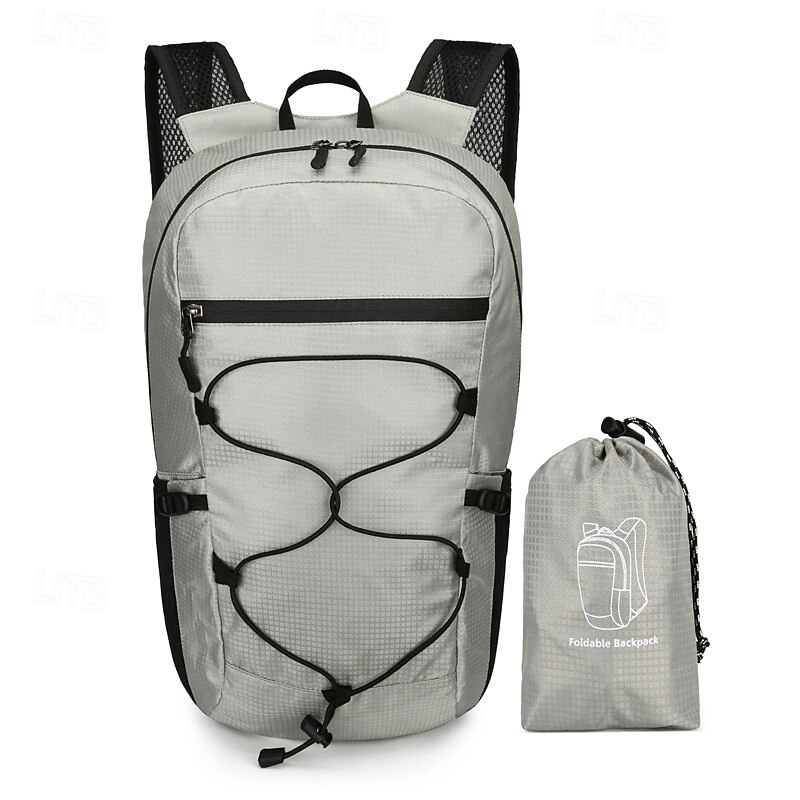 15 L Zaino giornaliero Zaino per escursioni Cerniera Multi-tasche Impermeabile alla pioggia Design Anatomico Indossabile Durevole Esterno Escursionismo Campeggio Militare Nylon Grigio scuro Nero Blu del 2025 a $19.99 –P9
