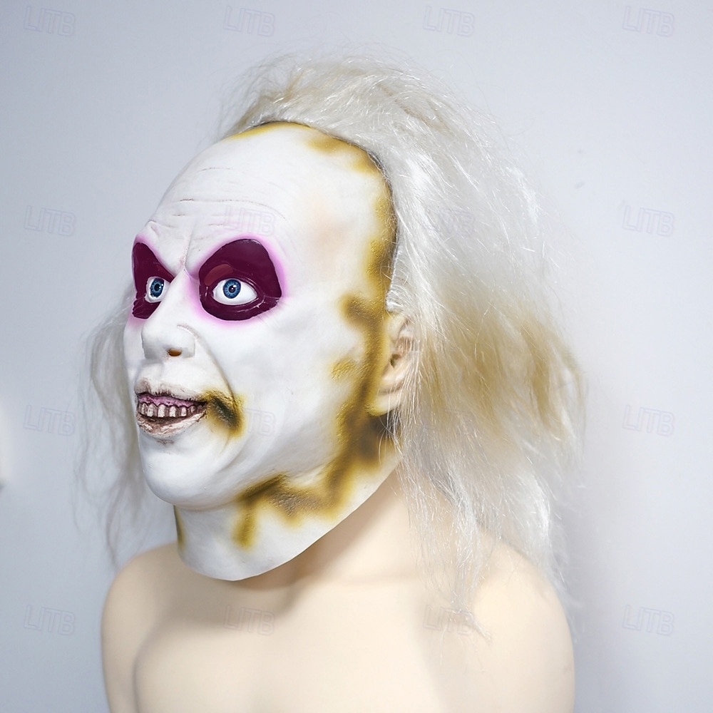 Zombie předvečer Všech svatých Maska Plná hlava Realistická maska Beetlejuice Strašidelný kostým Dospělé Unisex předvečer Všech svatých Karneval Výkon Párty Jednoduché Halloweenské kostýmy Oblékněte 2025 - $33.99 –P15