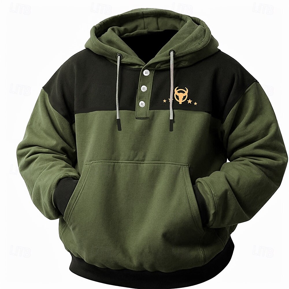Homens Vaca Moletom Moletons camisolas Moletom Manga Longa Moletom com capuz Com Capuz Vaqueiro Impressão 3D Esportes Streetwear Castanho Avermelhado Azul Bolsos Impressão 3D Outono Inverno Designer de 2025 por $28.99 –P5