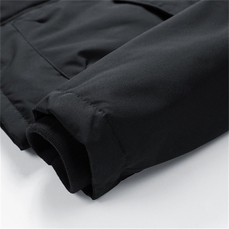 Herren Soft Shell Jacke Wanderjacke Draussen Windundurchlässig Windbreaker-Jacke Reisen Schwarz Armeegrün Khaki 2025 - $75.99 –P15
