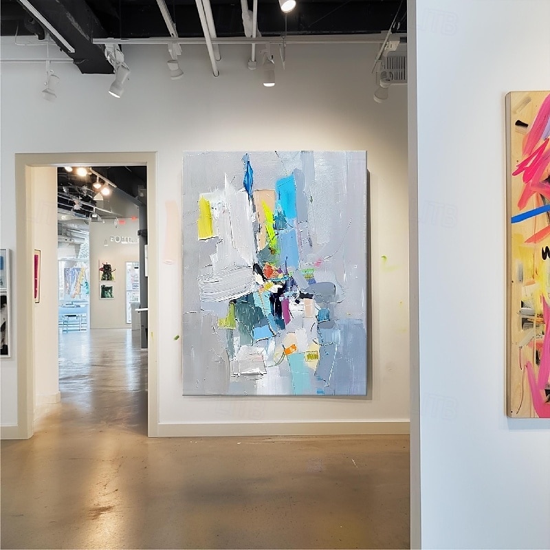 abstrakte Malerei handgemachte moderne bunte Pattle Knife Ölgemälde handgemalte Wandkunst abstrakte Gemälde auf Leinwand Acryl Meer Ölgemälde Wandkunst Ozean Fine Art Ölgemälde für Schlafzimmer Kunst 2025 - $108.99 –P6