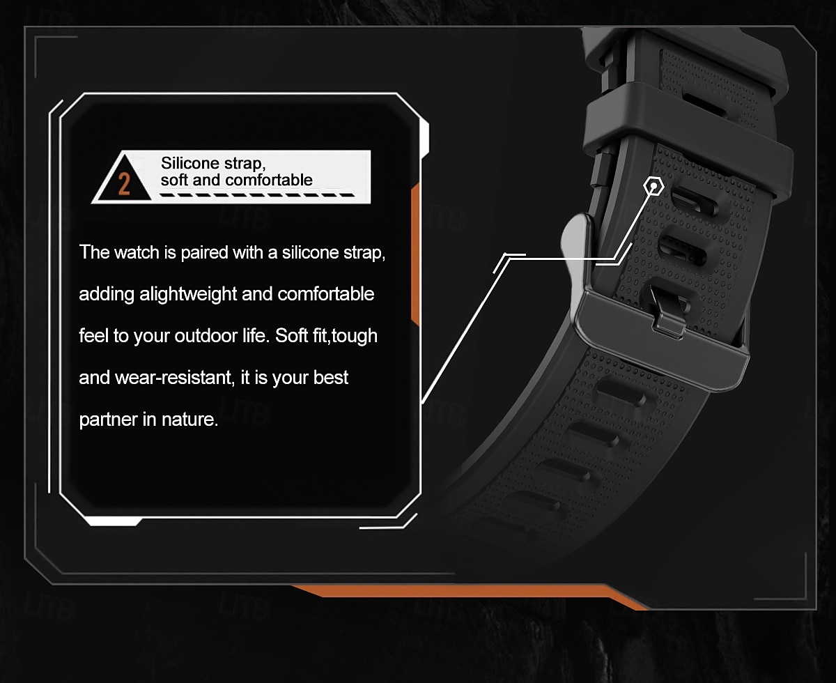 KC86 Smart Watch 1.43 AMOLED Screen 1ATM Waterproof Compass Altitude Barometer LED Flashlight Sports Watch 2025 - $61.99 –P7