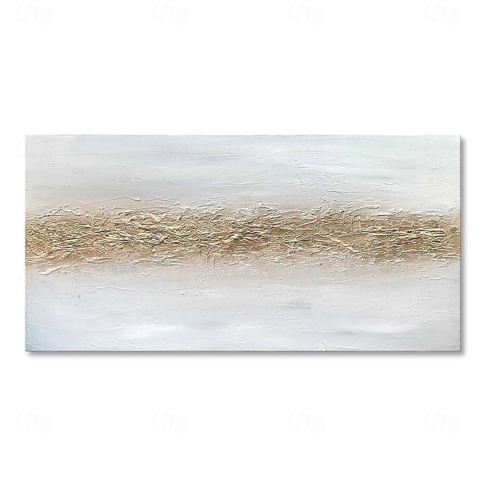 peintures abstraites en or peintes à la main en 3D peinture dorée peinture abstraite en or blanc peinte à la main peinture acrylique blanche et dorée élégante art mural abstrait en or blanc peinture à de 2025 ? $66.99 –P1