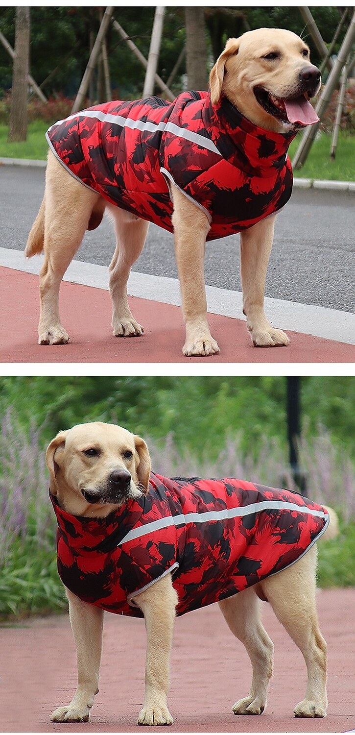 Hunder Frakker Jakke Parka jakke med sele Reflekterende Varm Vannbestandig Hundeklær for Medium Large 2025 - $22.99 –P17