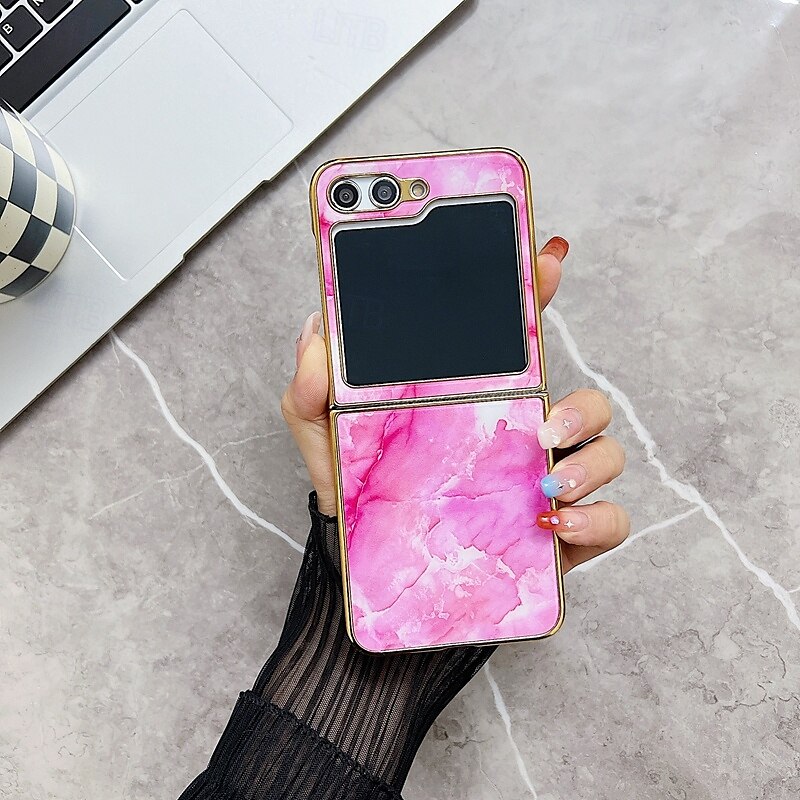 telefon Etui Til Samsung Galaxy Z Flip 5 Bakdeksel Støtsikker Kontor / Bedrift Herdet glass Belegg 2025 - $23.99 –P14