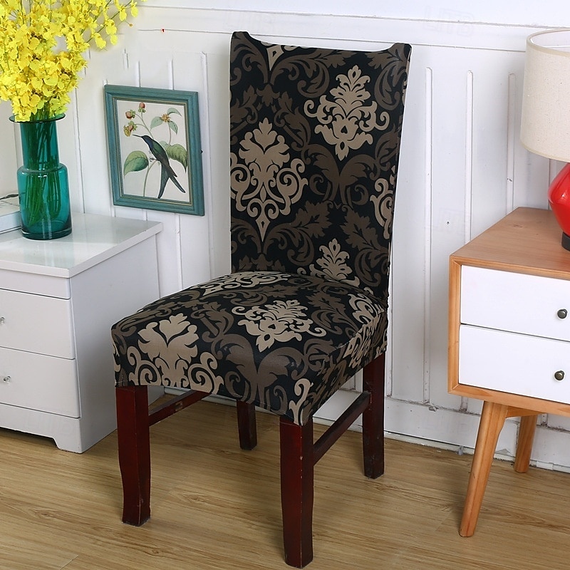 Funda elástica para silla de comedor, funda elástica y duradera para silla de comedor con respaldo alto, ideal para proteger y refrescar las sillas de comedor, agrega comodidad y estilo a la decoración de su comedor 2025 - $10.99 –P28