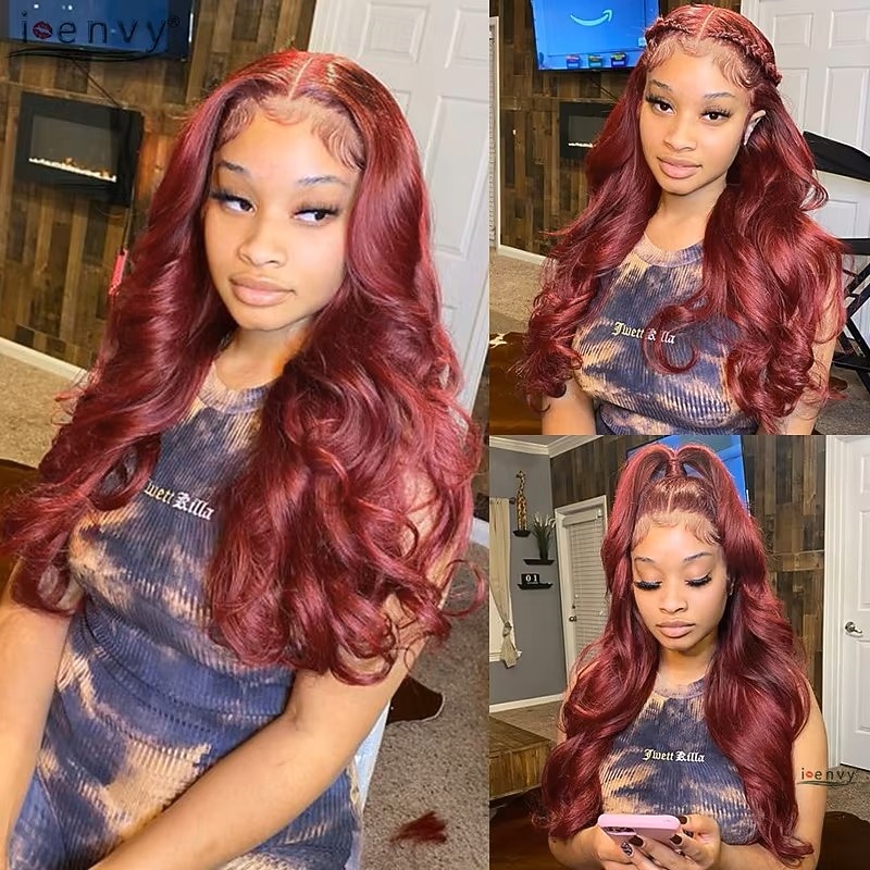 32-дюймовый рыжевато-коричневый прямой парик из натуральных волос 13x4 с кружевной фронтальной частью, цветной бразильский прозрачный парик с кружевной фронтальной частью для женщин 2026 - $215.49 –P4