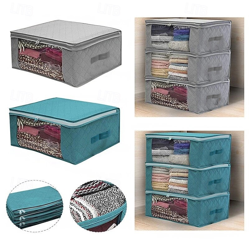 kuitukangas pölytiivis pussi taitettava säilytys tilkkupussi vaatekaappi vaatteet viimeistelylaatikko säilytyspussi 49x36x21cm 2025 - $9.99 –P9