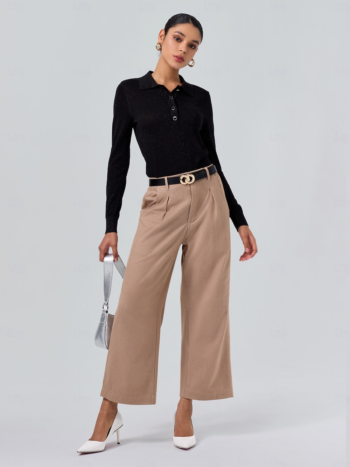 Minimalist Wool Blend Polo Knitwear 2025 - $61.99 –P4