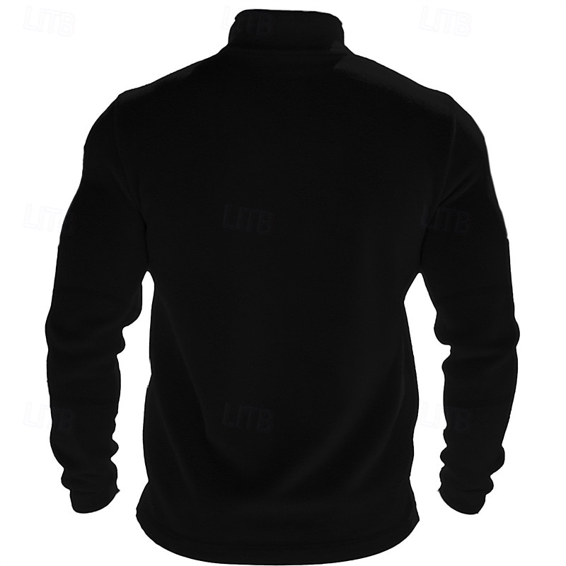 Herre Genser Polarfleece Kvart glidelås genser Svart Militærgrønn Kakifarget Mørkegrå Lyseblå Halv glidelås عادي Sport & Utendørs Daglig Ferie Polyester Gatemote Grunnleggende Fritid Høst vinter Klær 2026 - $27.99 –P4