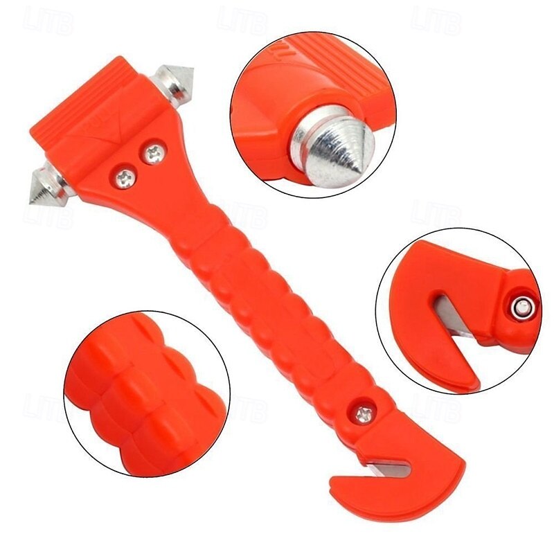 Car Safety Hammer 2 Pack Car Window Glass Breaker and Seatbelt Cutter 2-in-1 Car Emergency Rescue Hammer Auto Emergency Life Rescue Escape Tool 2025 - $21.99 –P6