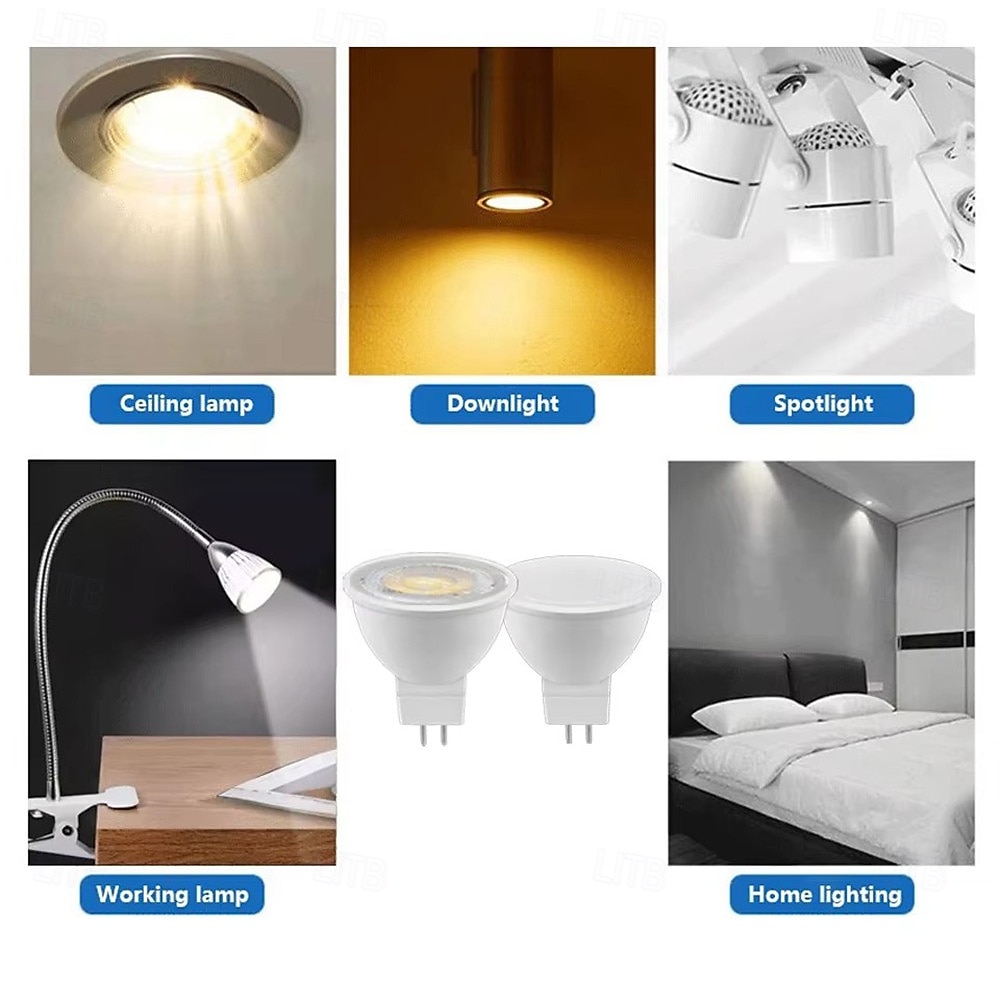 10pcs Dimmable MR16 Bulb Spotlight Lampada LED AC/DC 12V Bombillas Spot Light Replace The 50W Halogen Lamp Home Derection 2025 - $47.99 –P3