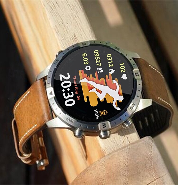 Reloj inteligente gt45 para hombre, con bluetooth, llamadas, deportes al aire libre, asistente de voz, brújula, monitoreo de salud, rastreador de actividad física, reloj inteligente 2025 - $68.99 –P4