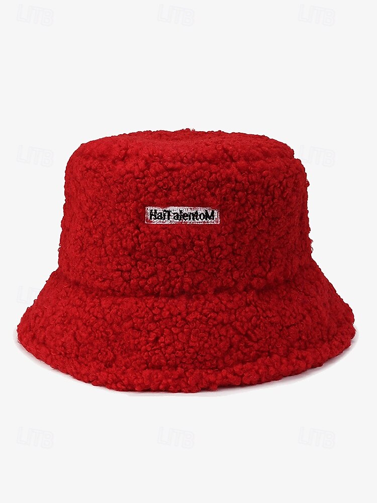 női bézs sherpa bucket sapka – hangulatos polár téli sapka alkalmi viselethez és szabadtéri tevékenységekhez 2025 - $11.99 –P9