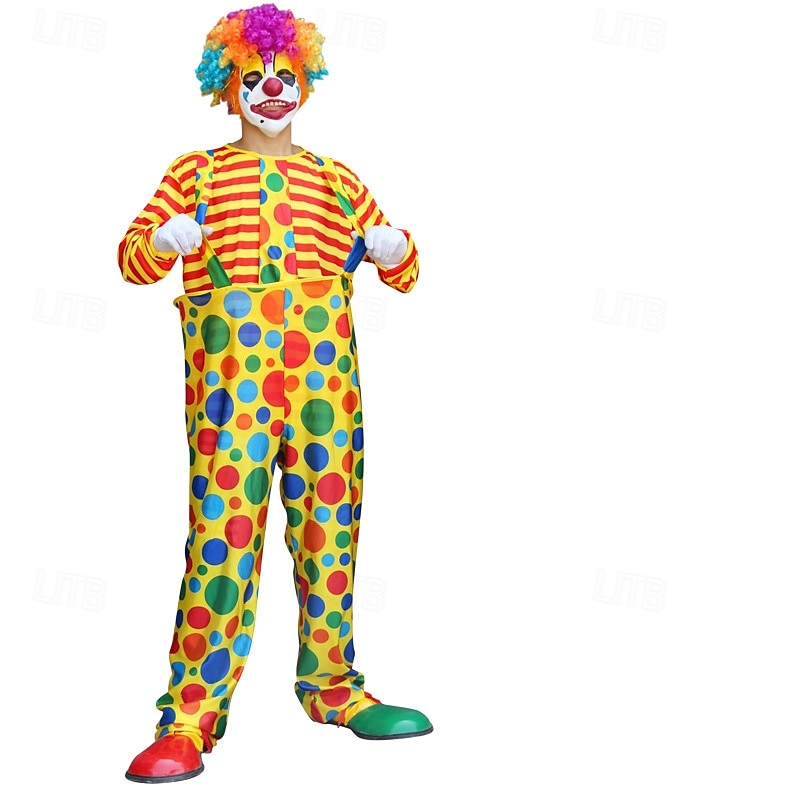 Dzsókerkártya Bohóc Halloween Felszerelések Jelmez cirkusz Farsangi jelmez Szerepjáték Felnőttek Férfi Női Mindszentek napja Farsang Mardi Gras Teljesítmény Parti Egyszerű Halloween jelmezek Kiöltözik 2025 - $85.99 –P5