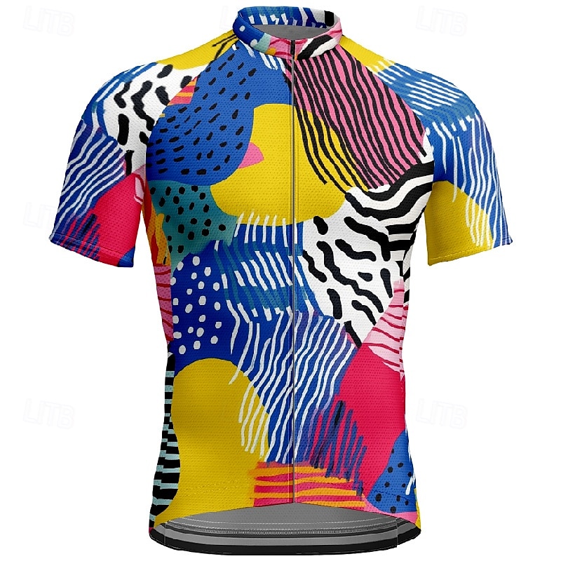 Homme Maillot Velo Cyclisme Manche Courte Cyclisme Tee-shirt Maillot avec 3 poches arrière VTT Vélo tout terrain Respirable Séchage rapide Conception anatomique Mèche Rouge vin Rouge Bleu Bloc de de 2025 ? $28.99 –P18