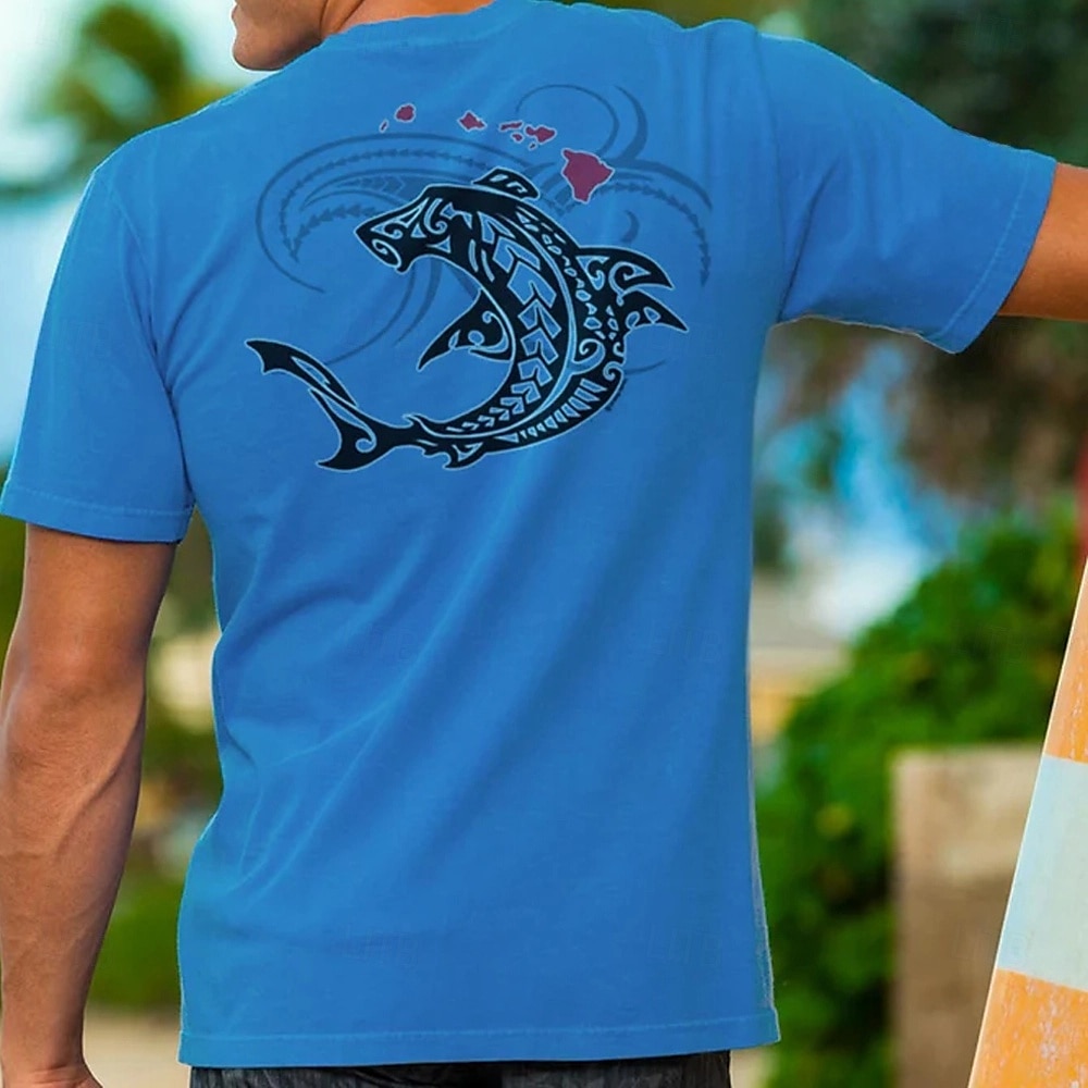 Hombre Peces maorí Camiseta Manga Corta Camiseta Impresión 3D Cuello Barco Camisa Tropical Hawaiano Vacaciones Calle Diario Azul Piscina Verano Primavera Ropa S M L XL XXL XXXL 2025 - $17.99 –P1