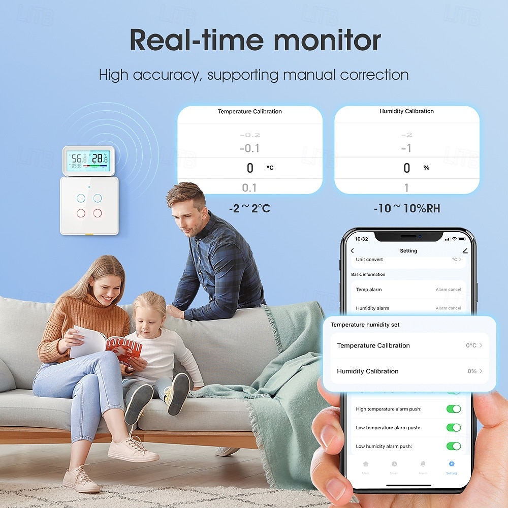 tuya termoigrometro wireless wifi termometro igrometro temperatura umidità tester sensore supporto per alexa google del 2025 a $39.99 –P4