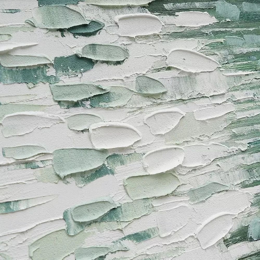 Abstract Green Wave Paintings On Canvas Large handmade Textured Ocean Wave Painting Blue and White Ocean Wave Art Coastal Wall Art oil painting on Canvas 3D Abstract Ocean Artwork Modern Home Decor 2025 - $125.99 –P2