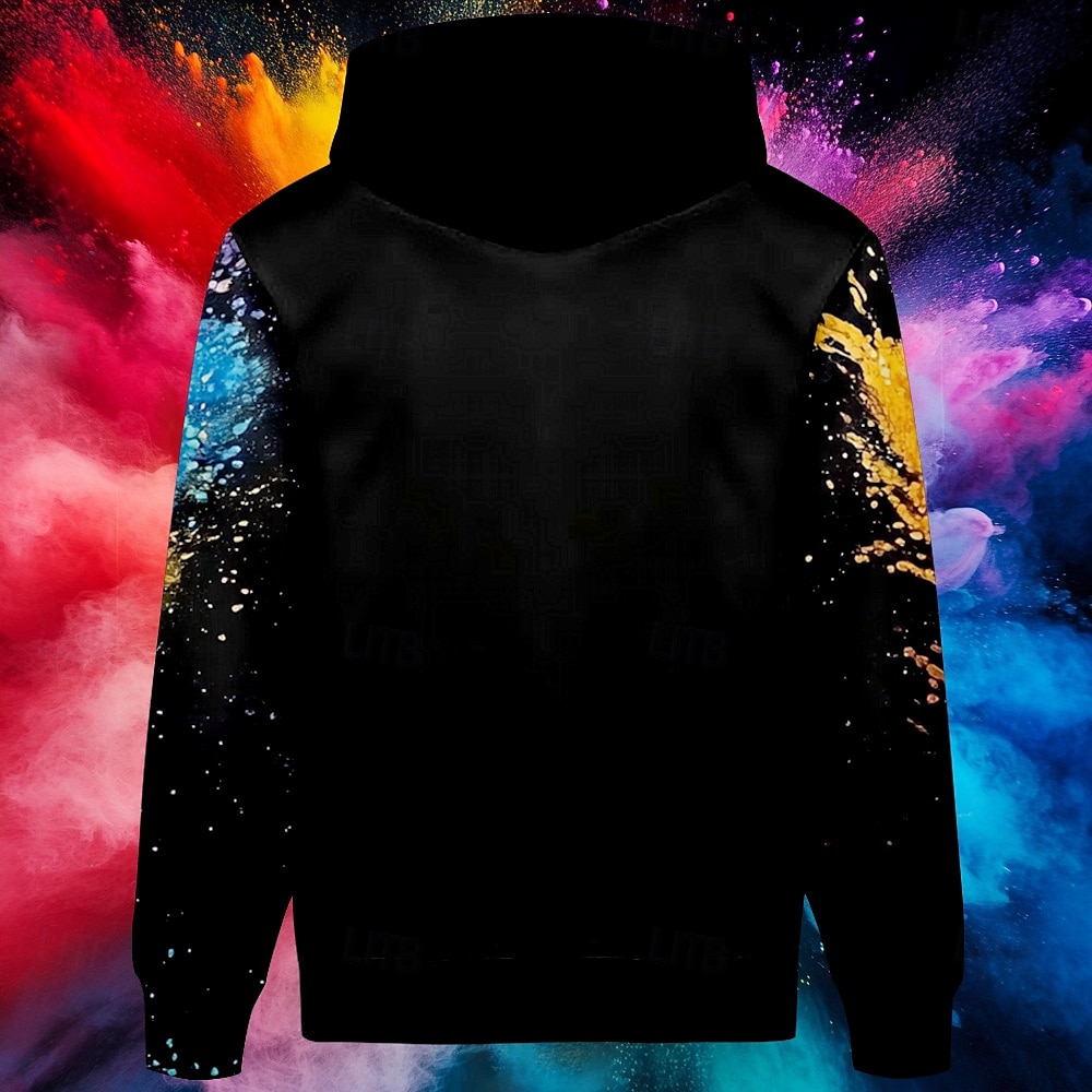 Homens Tigre Moletons Moletom Casacos Moletom com capuz Gola Redonda Moda Impressão 3D Festa Feriado Streetwear Preto Com Cordão Outono Inverno Designer de 2025 por $29.99 –P2
