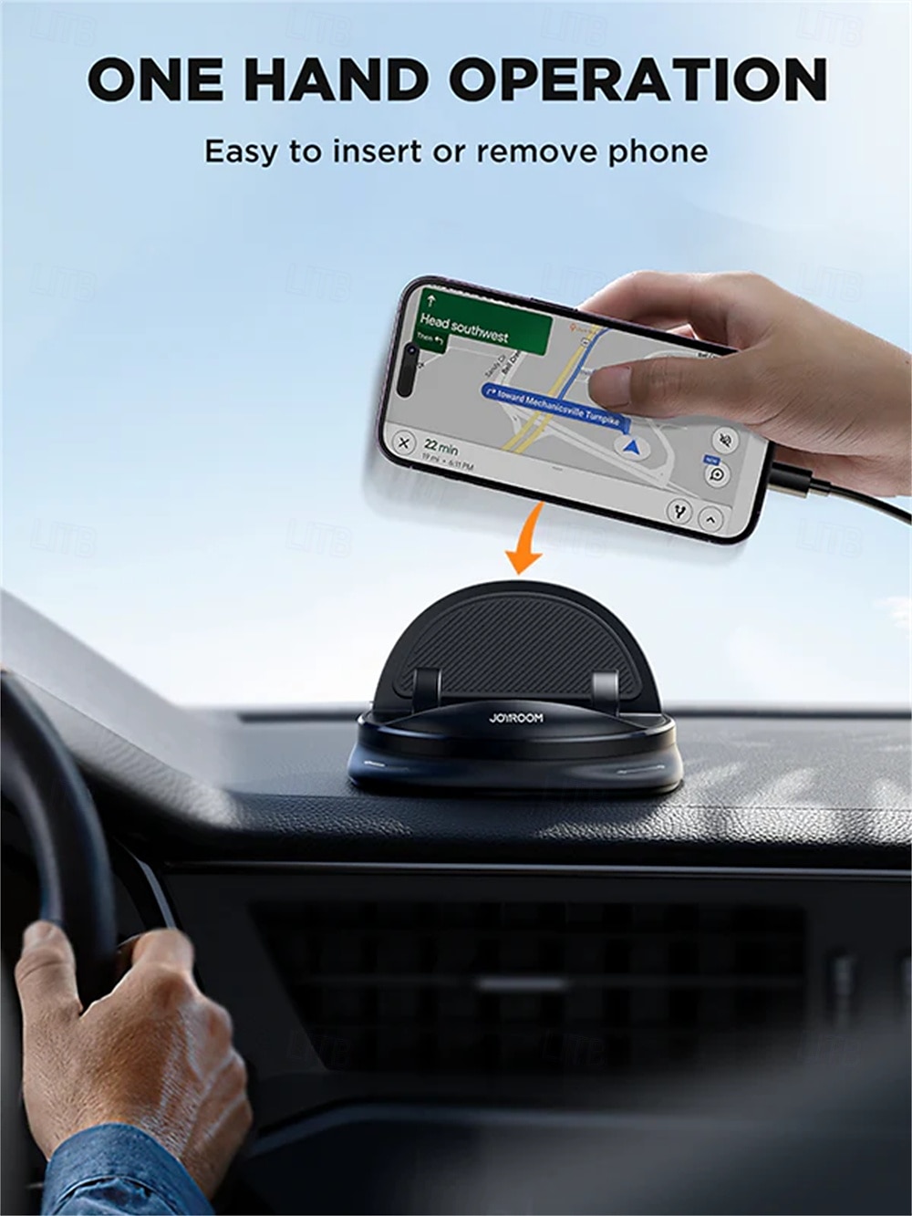 Suport telefon pentru tabloul de bord Rotativ Suport pentru telefon pentru Mașină Panou Comandă Compatibil cu Toate telefoanele mobile Accesorii de Mobil 2025 - $35.99 –P4
