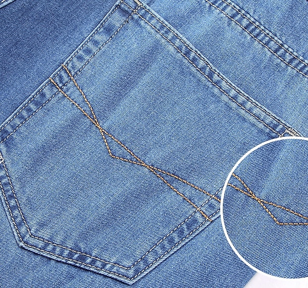 Men's 100% Cotton Jeans Solid Color Full Length Outdoor Casual Daily Vintage Fashion Blue Light Blue Micro-elastic 2025 - $36.99 –P5