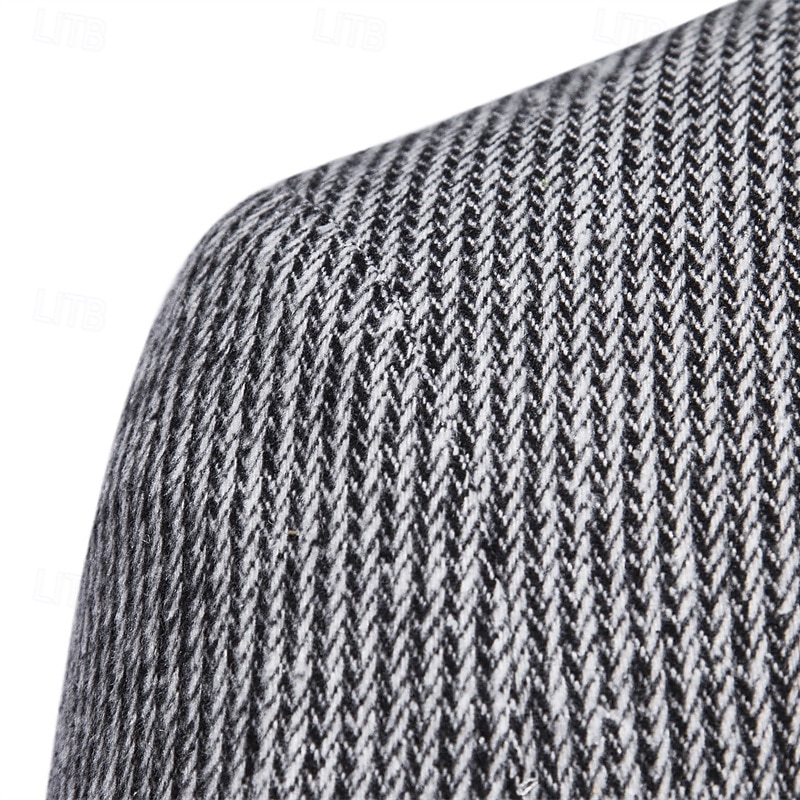 Pánské Blejzr Obchod Koktejlový večírek Svatebnívečírek Módní Na běžné nošení Jaro & podzim Polyester Pevná barva Kapsy Knoflíky Pohodlné Jednořadé Blejzr Tmavě šedá Khaki Světle šedá 2025 - $58.99 –P8