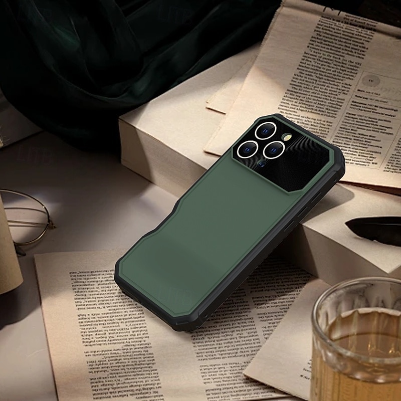 τηλέφωνο tok Για iPhone 16 Pro Max Plus iPhone 15 Pro Max Plus Πίσω Κάλυμμα Μαγνητική Υποστήριξη ασύρματης φόρτισης Ανθεκτική σε πτώσεις Ρετρό TPU PC 2025 - $22.99 –P4