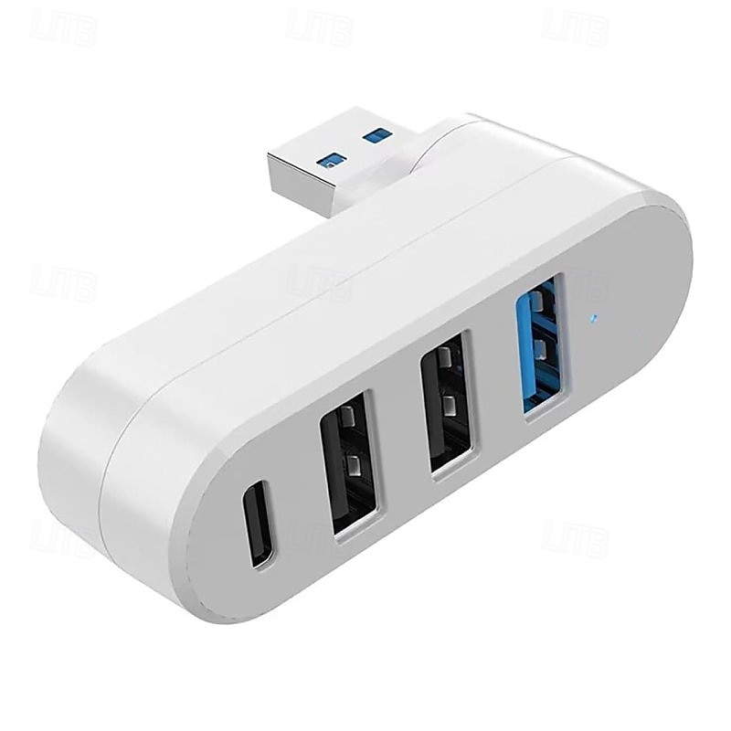 USB 3.0 концентратор 4 порта USB разветвитель удлинитель многопортовый адаптер с 3 USB портами и 1 USB C порт питания/данных для ноутбука 2025 - $17.99 –P11