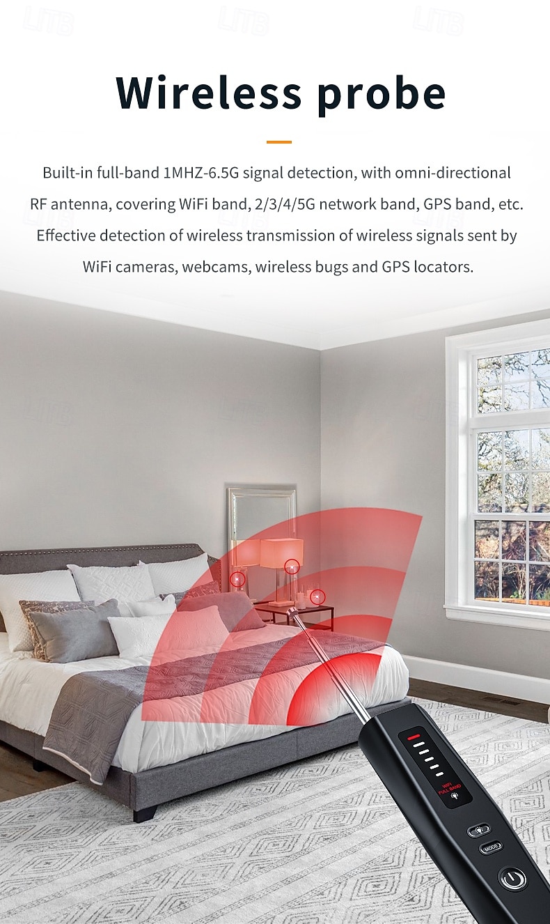 Hidden camera Infrared detector Anti-spy car GPS tracking listening device RF wireless signal scanner Gadget Security protection 2025 - $44.99 –P5