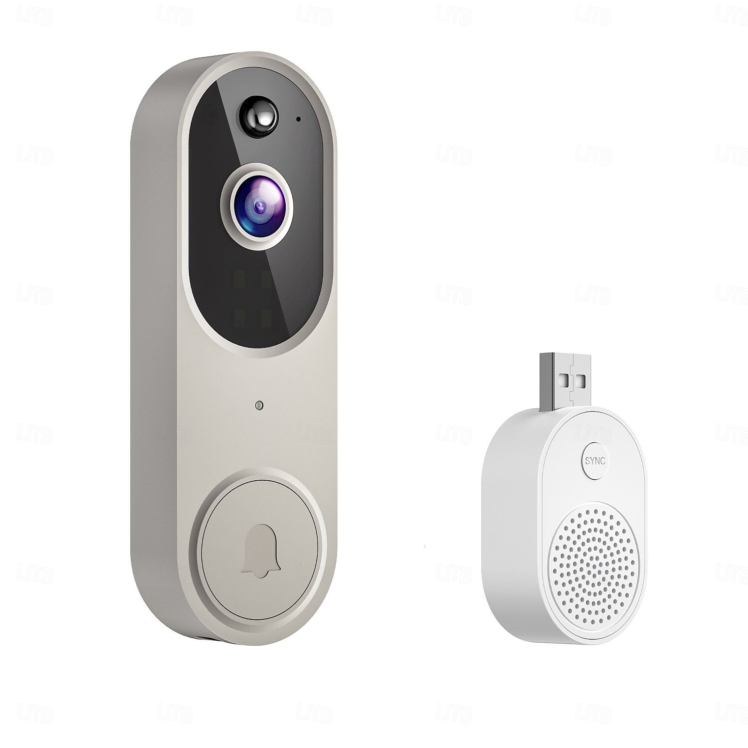 1080p video sonerie cameră inteligentă IA detecție umană vizualizare live inclusă sonerie 2,4 g wifi audio bidirecțional 2025 - $67.99 –P11