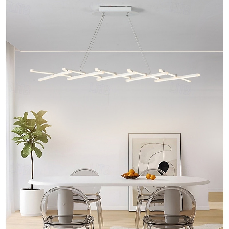 összecsukható modern led csillár szabályozható behúzható függeszték távirányítós spirál lineáris függesztékes lámpatestekkel 220-240v 2025 - $229.99 –P10